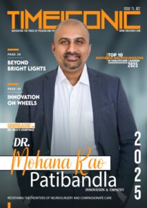 Cover of Time Iconic Magazine 2025 featuring Dr. Mohana Rao Patibandla recognized for innovation, empathy, and leadership in neurosurgery.