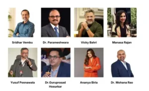 Dr Mohana Rao Patibandla with Sridhar Vembu and Ananya Birla in Mid-Day Entrepreneurs to Watch in 2026 list