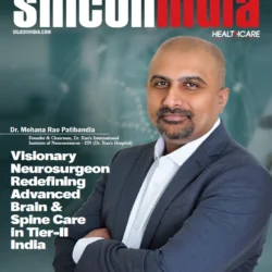 Dr. Mohana Rao Patibandla featured on SiliconIndia Healthcare Top 10 Neurosurgeons in India 2026 cover for advancing minimally invasive brain and spine surgery.