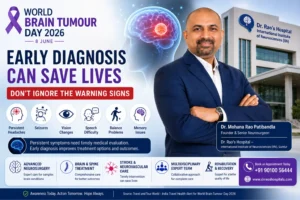 World Brain Tumour Day 2026 awareness campaign highlighting brain tumour symptoms, warning signs, and the importance of early diagnosis.