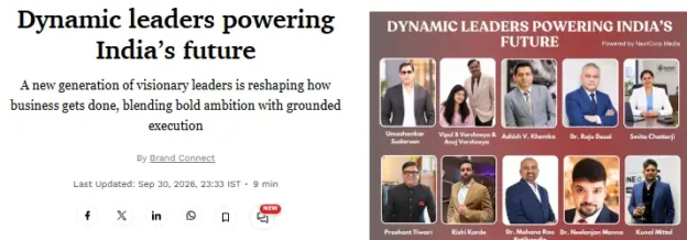 Dr. Mohana Rao Patibandla featured in Forbes India’s Dynamic Leaders Powering India’s Future